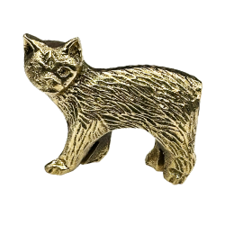 SOLID BRASS - SMALL MANX CAT MG 241